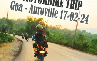 MotoBike Trip Goa to Auroville 17 February 2024